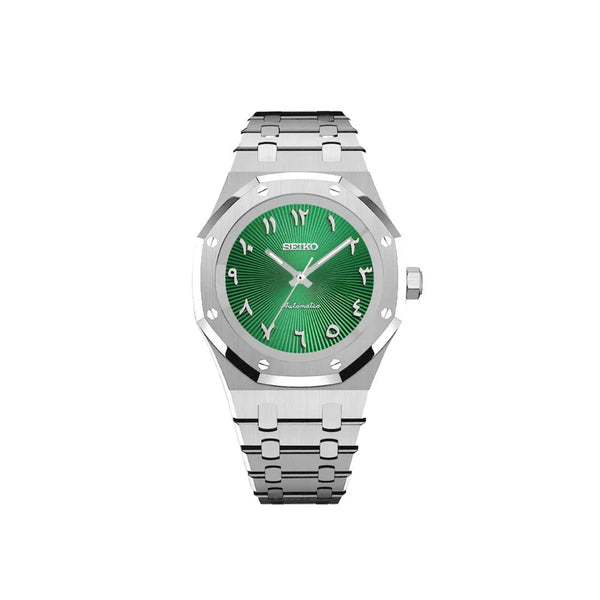 SEIKOAK ARABIC DIAL SILVER/ GREEN DIAL - Liam Poedagar