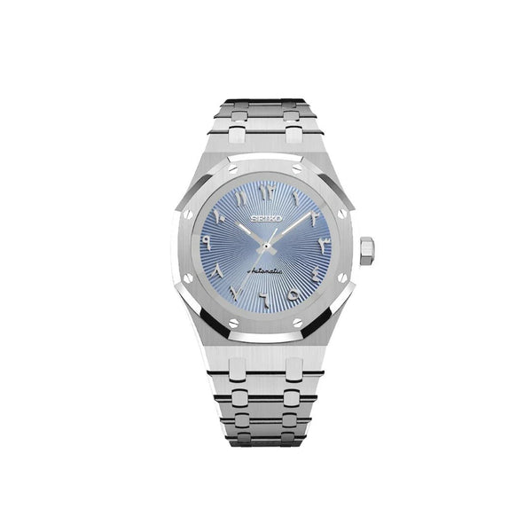 SEIKOAK ARABIC DIAL SILVER/ LIGHT BLUE DIAL - Liam Poedagar
